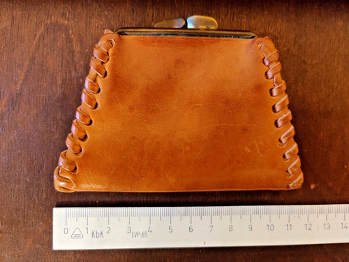 Set echte ledergeldbörse und - set,